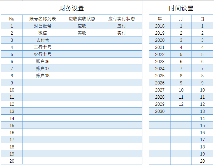 excel财务往来账目管理系统(图5)