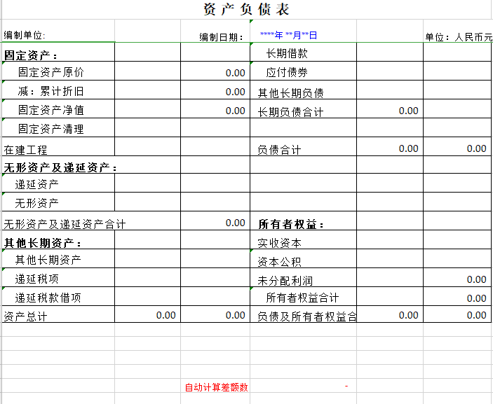 丁字账模板(图3)