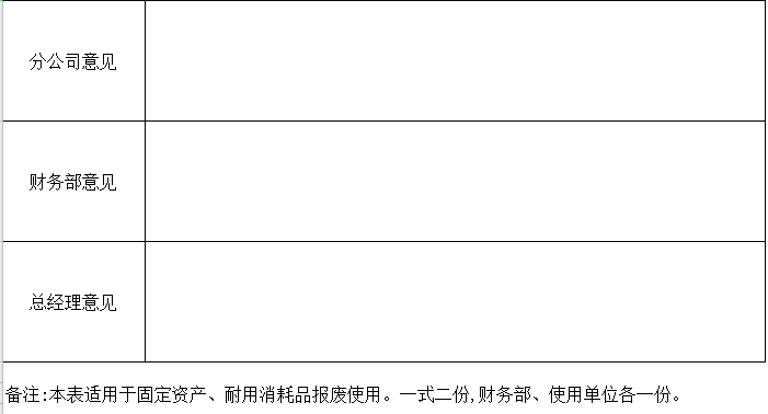 固定资产报废审批表(图2)