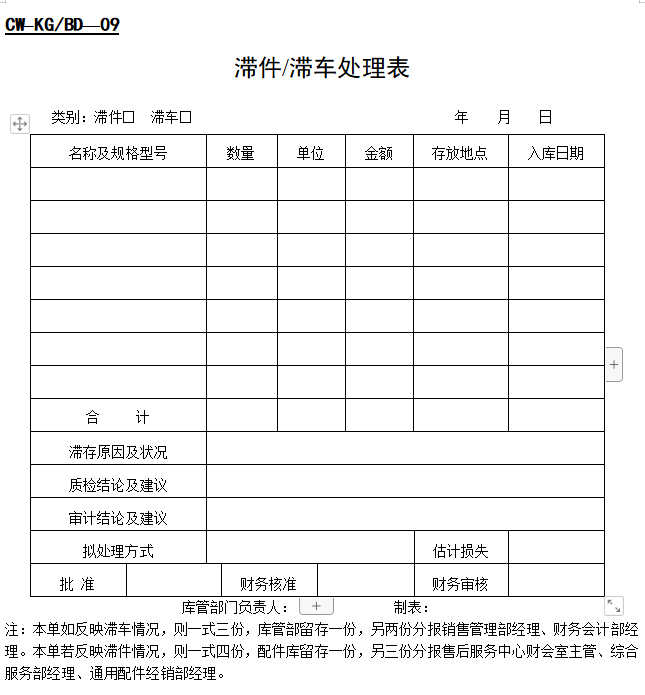 库管部表格大全(图3)