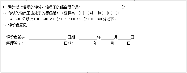 业务管理人员绩效评价表(图3)