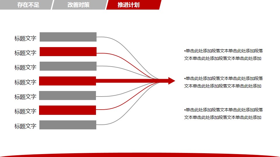 年终终结ppt模板 中国红 工作汇报ppt模板下载(图23)